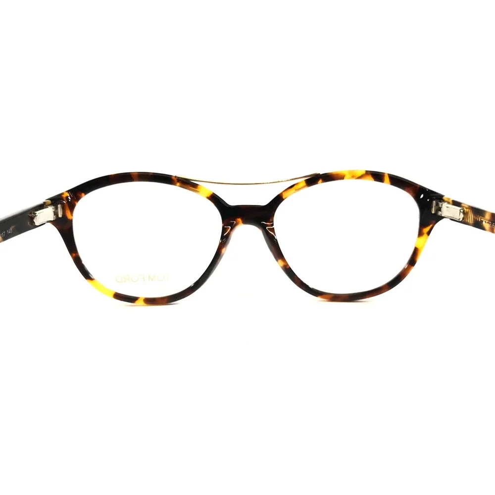 Tom Ford Eyeglasses Frames TF5412 056 Blonde Tortoise Oval Full Rim 52-17-140
